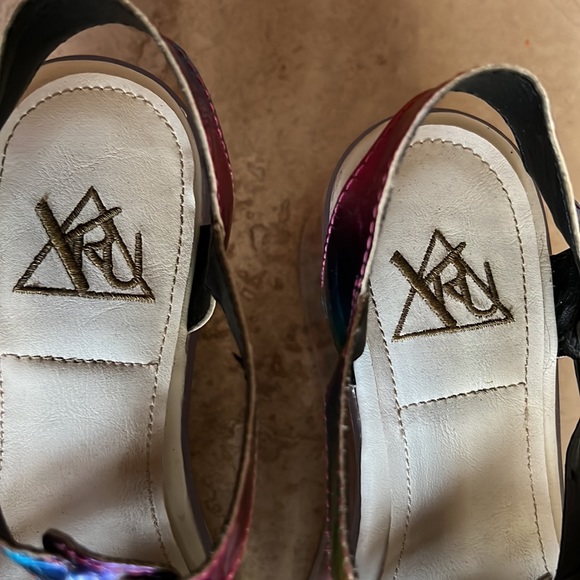 YRU Qloud Chariot Rainbow Platform Sandals - Picture 9 of 13